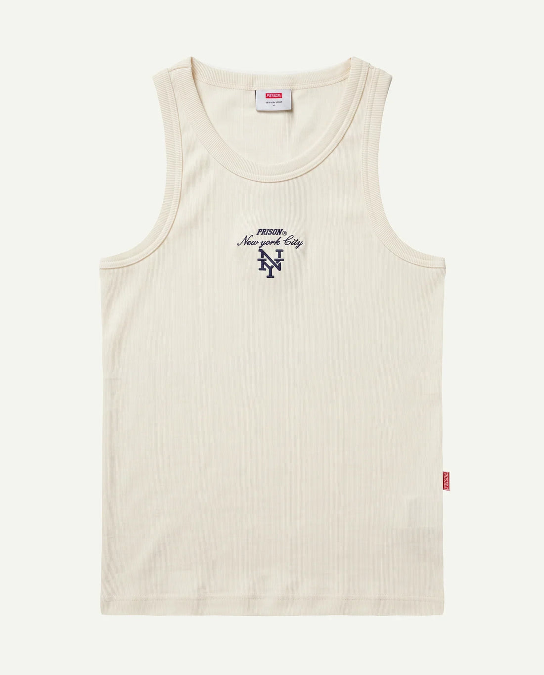 Regata canelada masculina PRISON New York off white