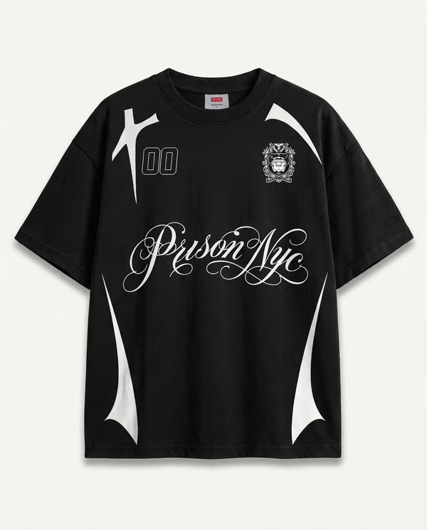 Camiseta Oversized NYC Club Preta
