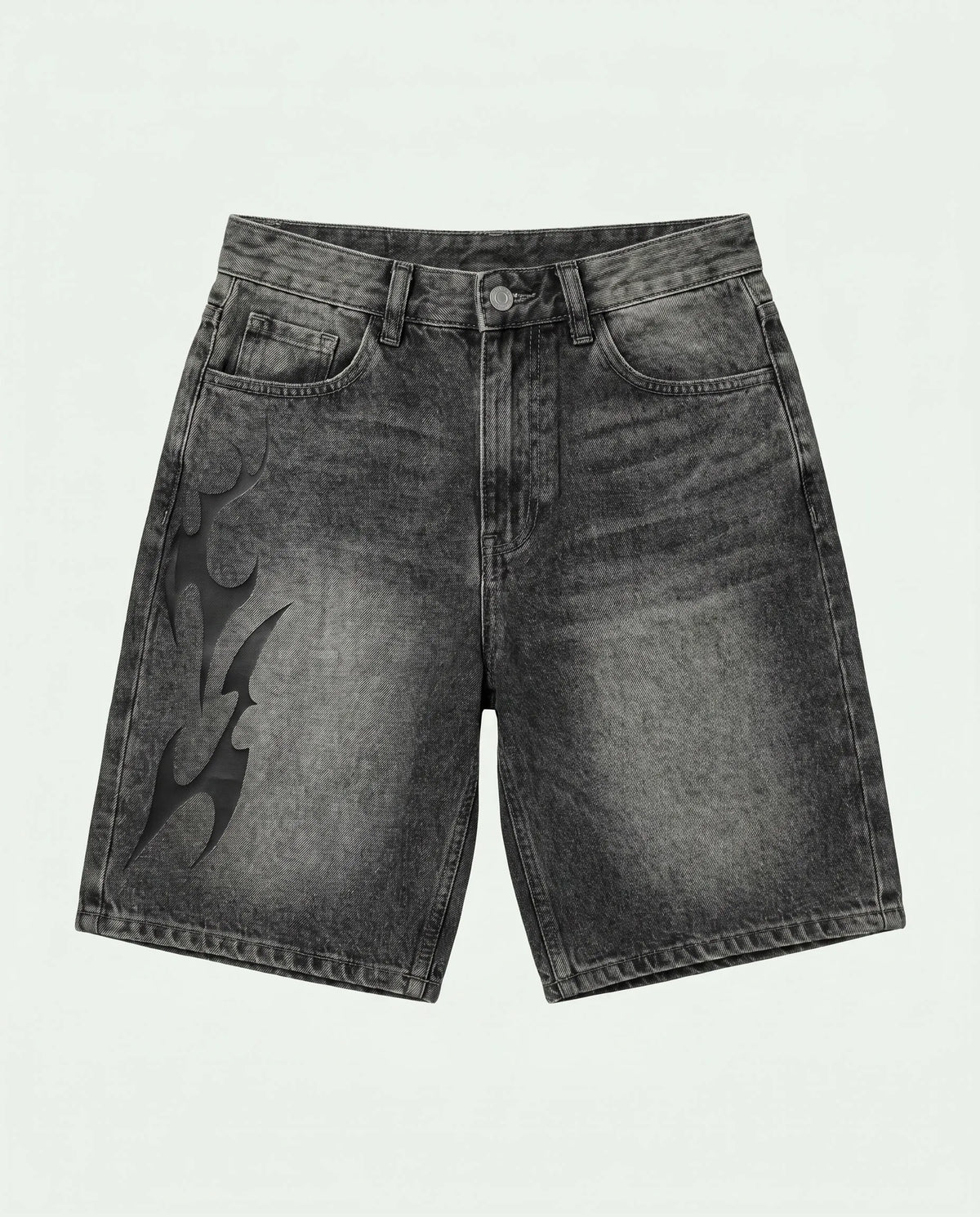 Bermuda Jeans Baggy Washed Flame Estonada