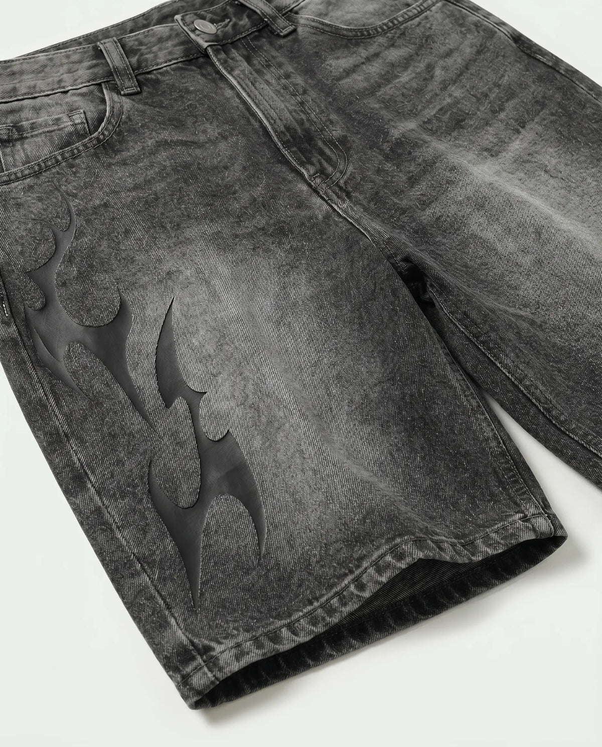 Bermuda Jeans Baggy Washed Flame Estonada