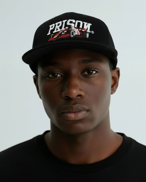 Boné 5 panel F1 preto