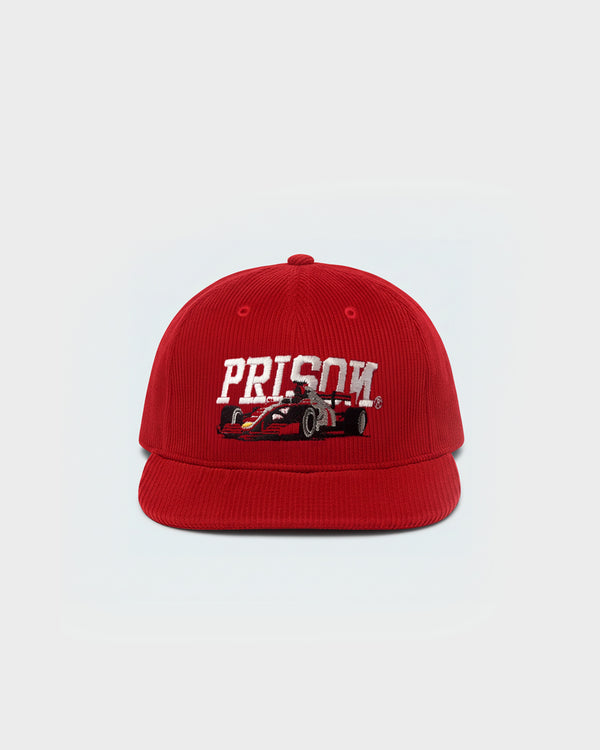 Boné five panel F1 carmuça vermelho