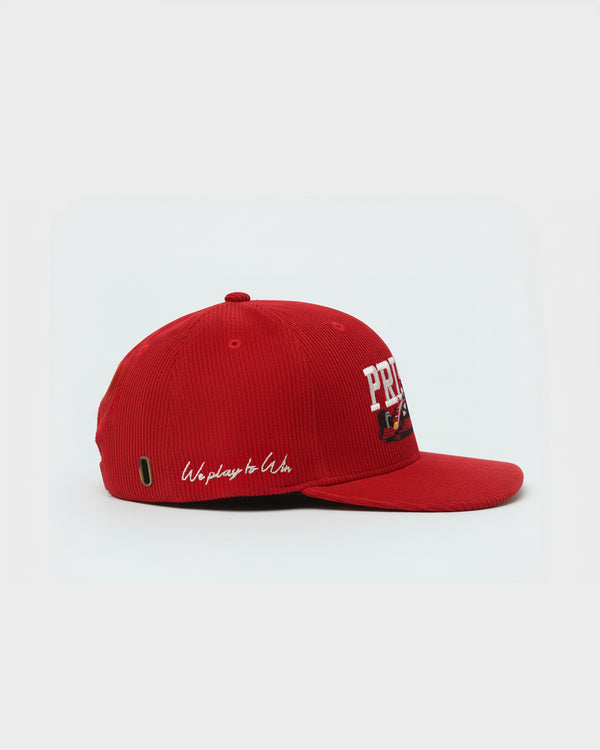 Boné five panel F1 carmuça vermelho