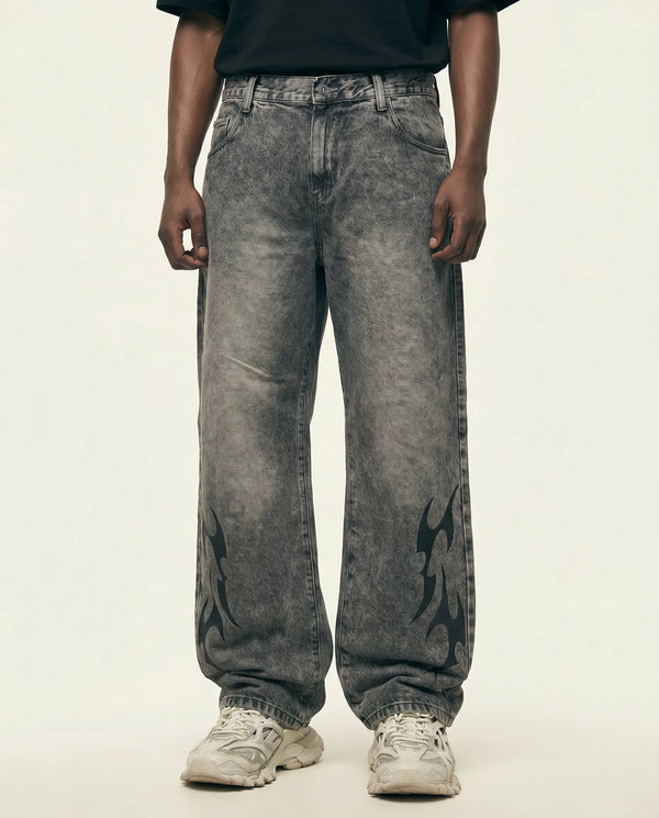 Calça Jeans Baggy Hellfire estonada