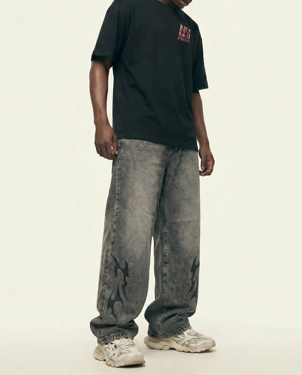 Calça Jeans Baggy Hellfire estonada