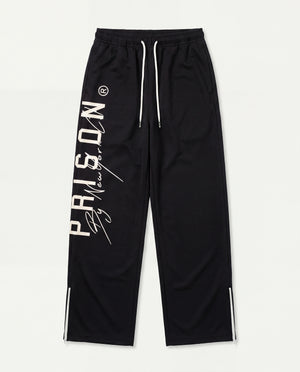 Calça Baggy Masculina Prison Track Zíper Preta