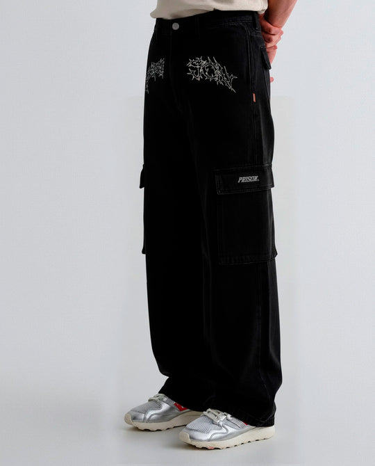 Calça cargo masculina preta Gang