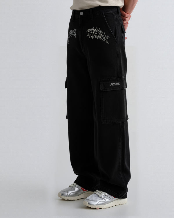 Calça cargo masculina preta Gang