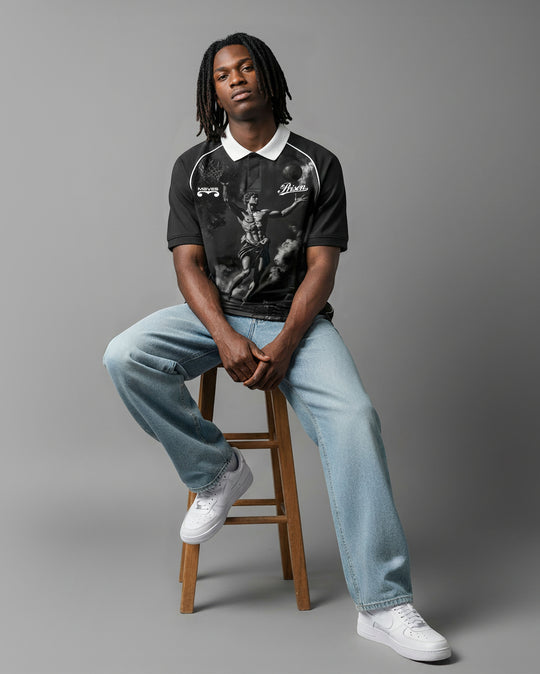 Camisa Polo Oversized Basket of God Prison x Mavericks