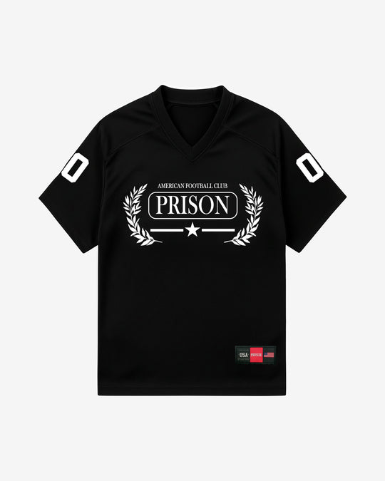 Camiseta futebol americano oversized preta