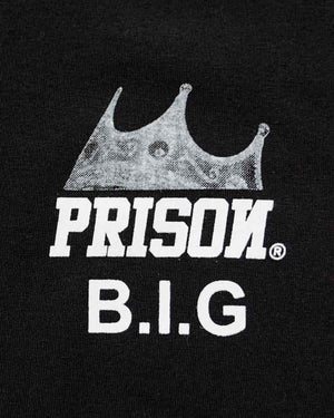 Camiseta streetwear notorious big prison preta