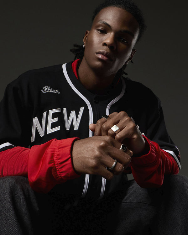 Camisa de Baseball Jersey New york Preta