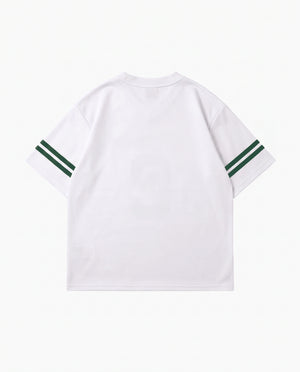 Camiseta futebol americano oversized 9 branca