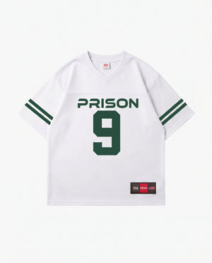 Camiseta futebol americano oversized 9 branca