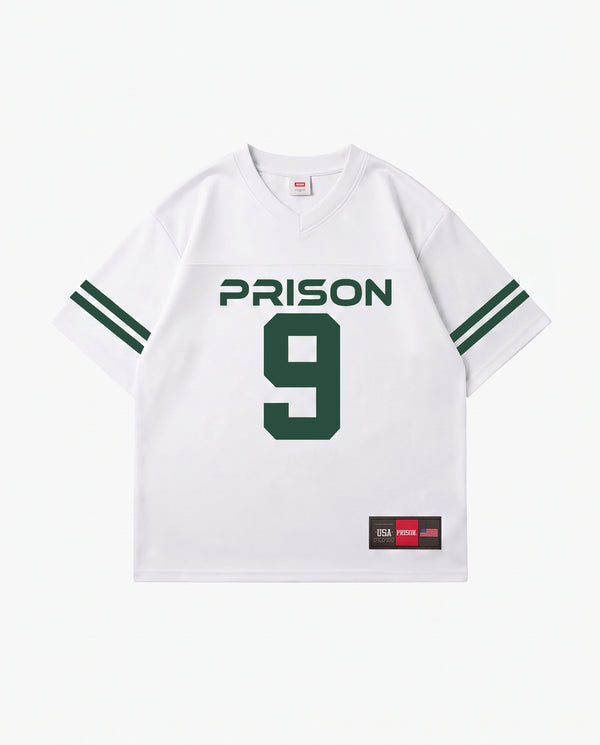 Camiseta futebol americano oversized 9 branca