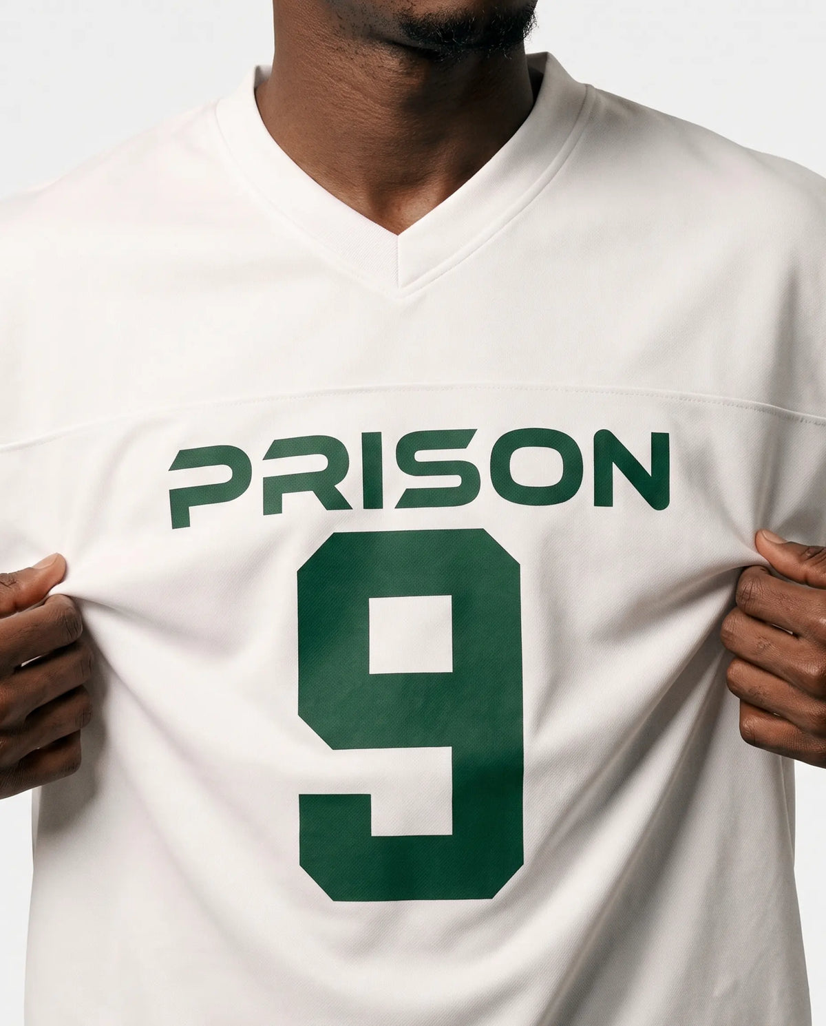 Camiseta futebol americano oversized 9 branca