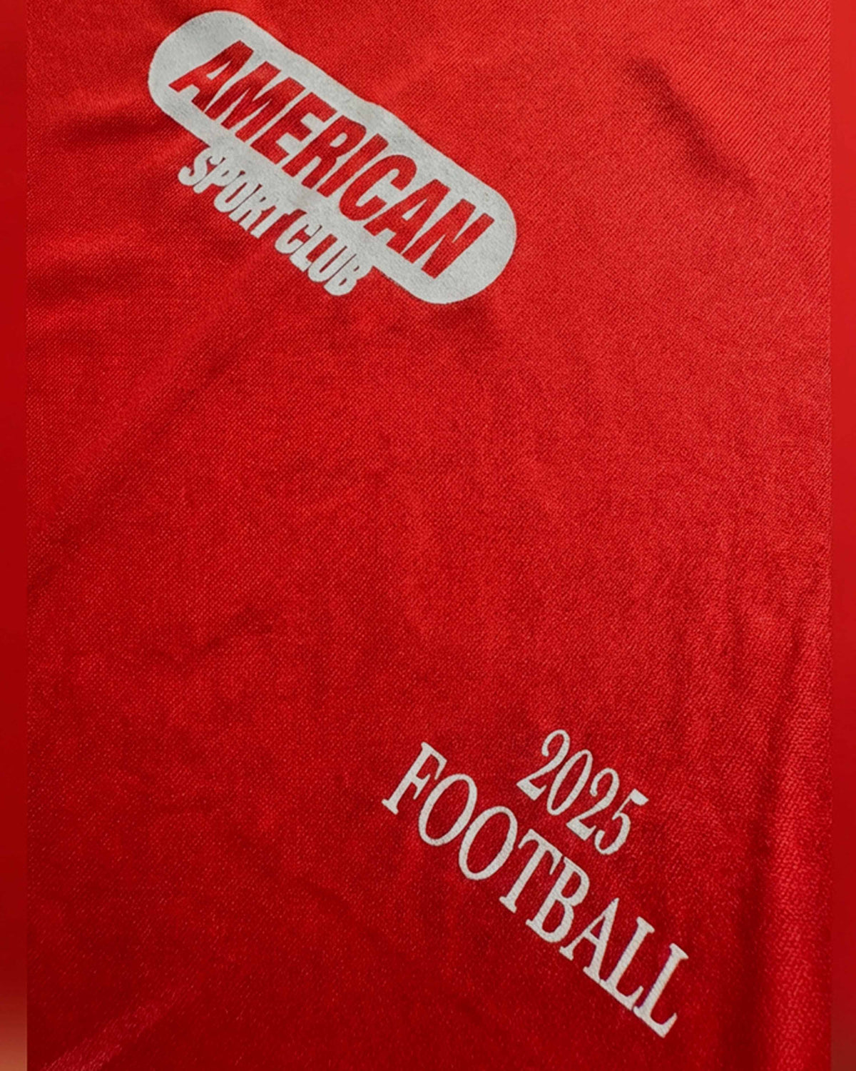 Camiseta Futebol Americano Oversized Stadium Vermelha