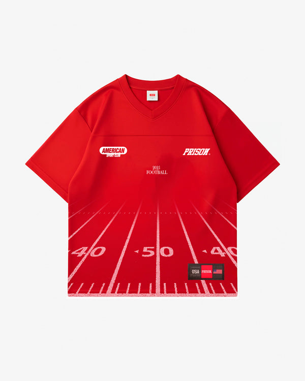 Camiseta Futebol Americano Oversized Stadium Vermelha