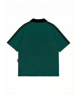 Camisa polo oversized college prison x mavericks