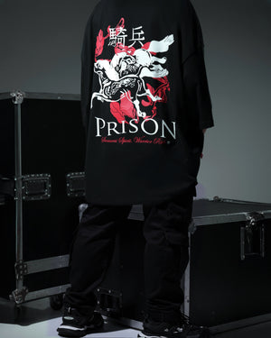 Camiseta oversized samurai preta