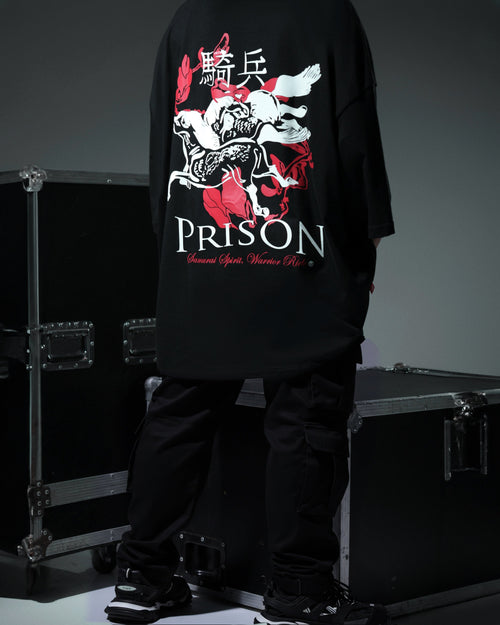 Camiseta oversized samurai preta