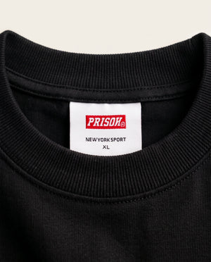 Detalhe da gola — Essential Boxy Black