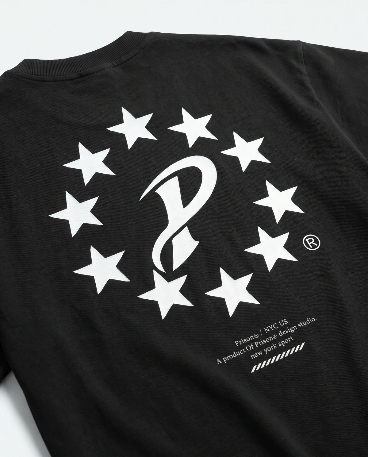 Camiseta Oversized Worldwide Stars Preta