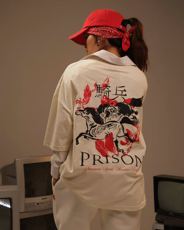 Camiseta oversized samurai off white