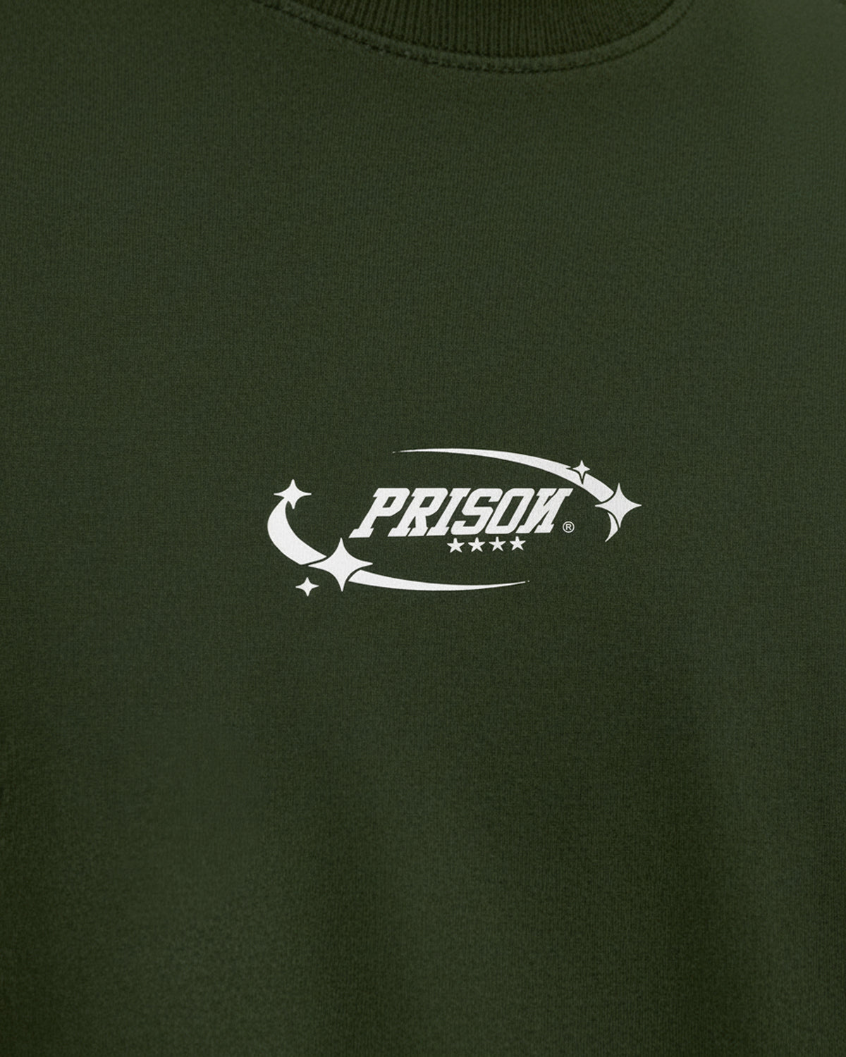 Camiseta oversized sleed verde musgo prison