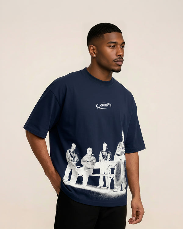 Camiseta oversized sleed azul royal