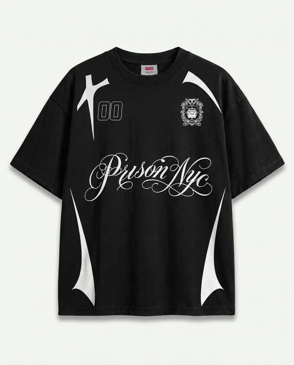 Camiseta Oversized NYC Club Preta — frente