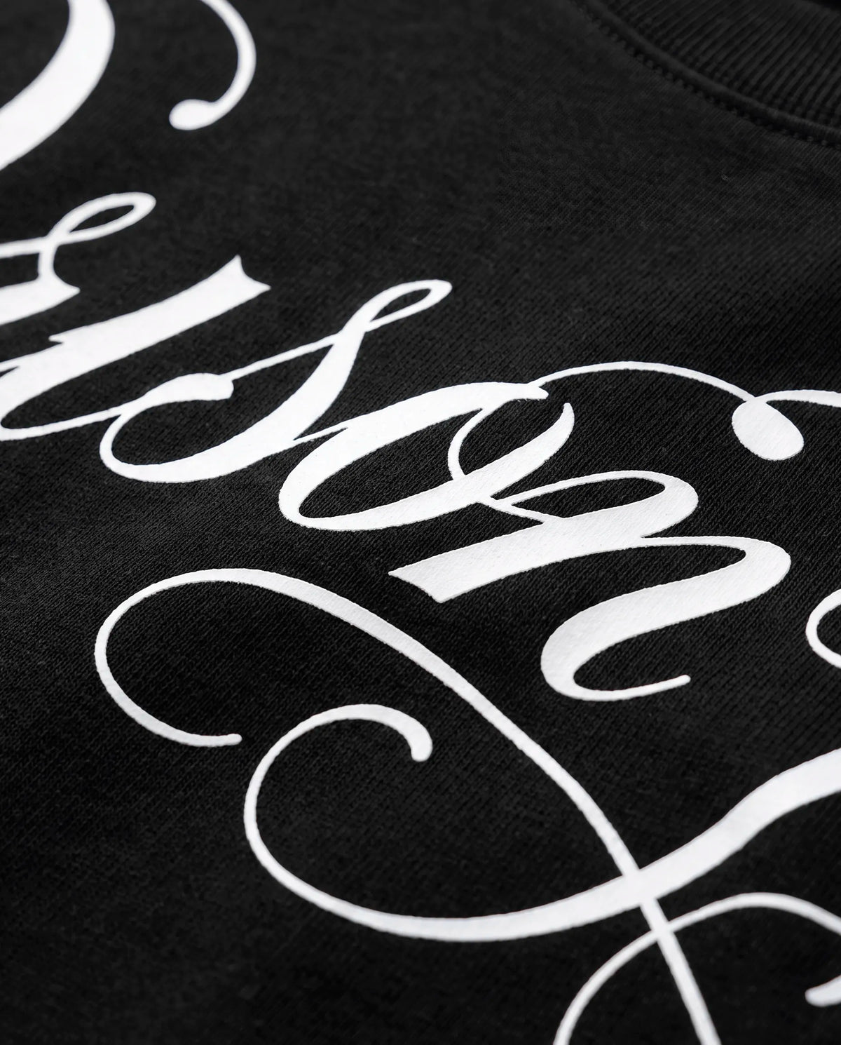 Detalhe da estampa DTF — NYC Script