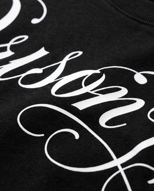 Camiseta Oversized NYC Script Preta — frente
