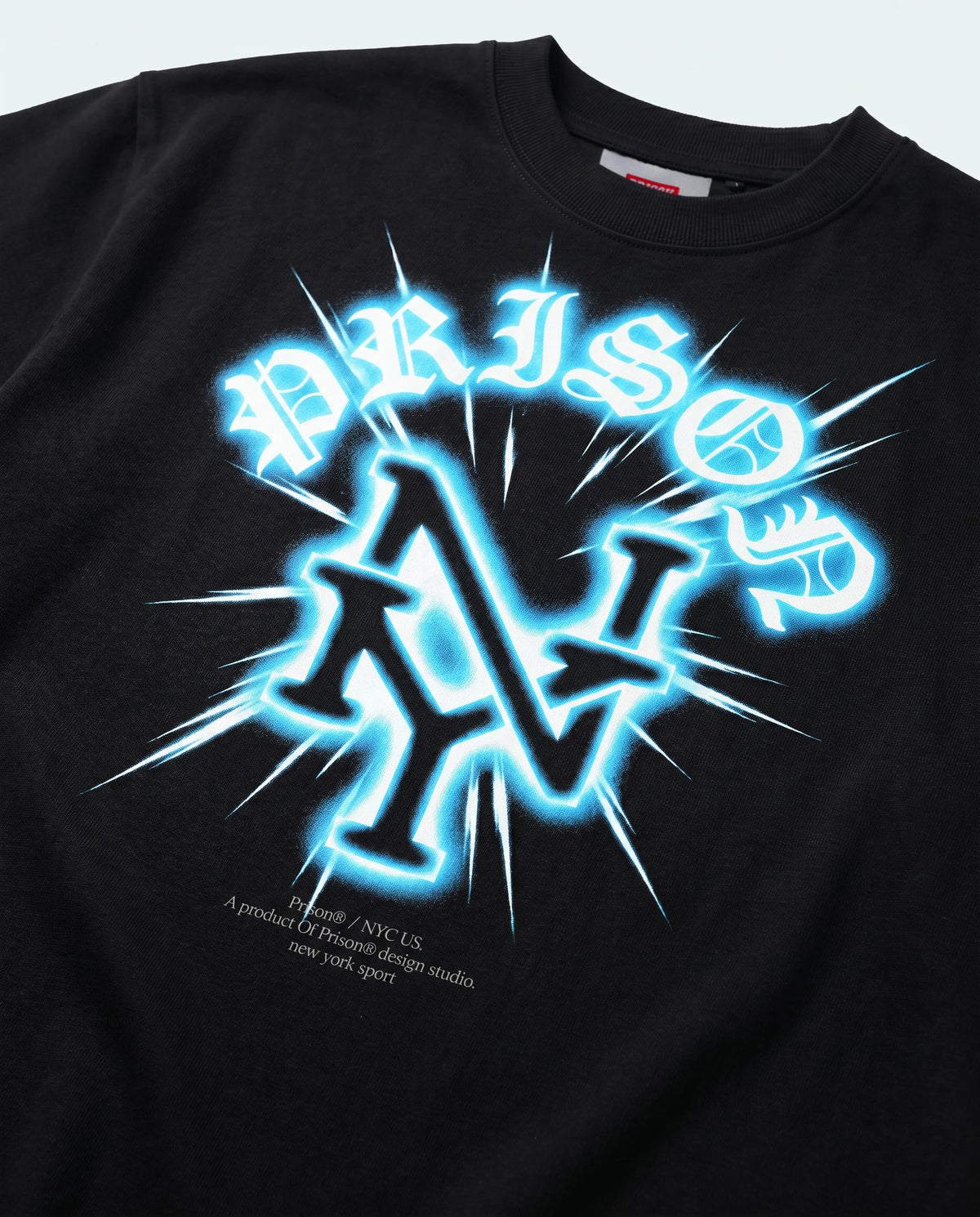 Detalhe da estampa DTF — New York Glow