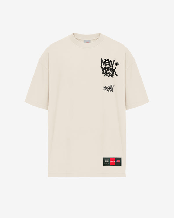 Camiseta oversized new york off white.