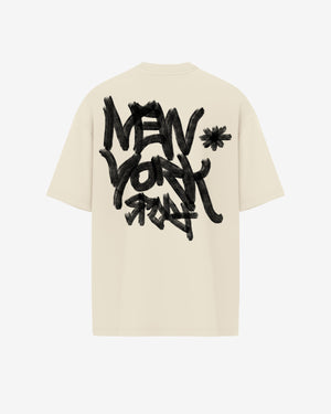 Camiseta oversized new york off white.