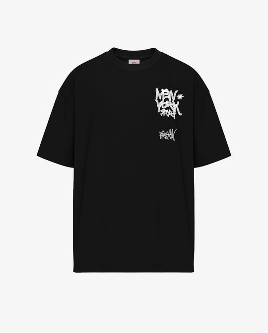 Camiseta oversized new york preta - Prison®Camiseta