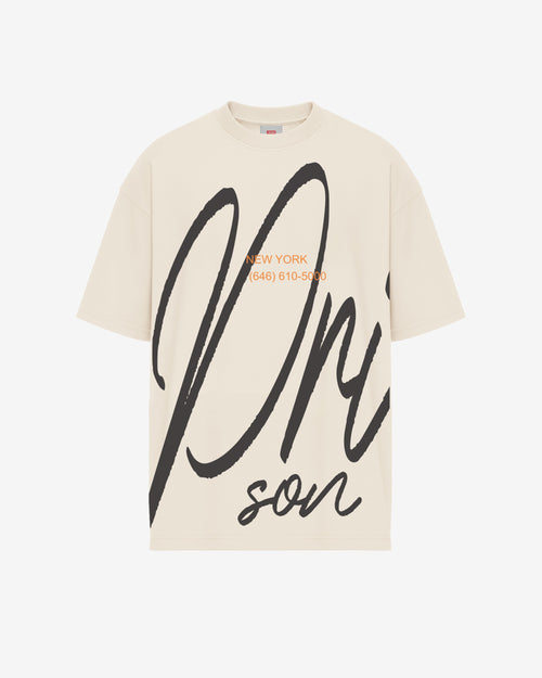 Camiseta oversized secret off white