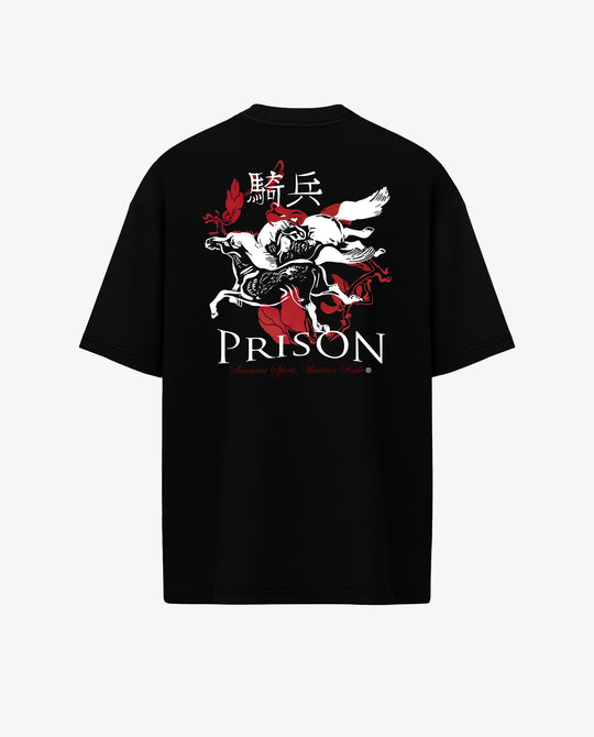 Camiseta oversized samurai preta