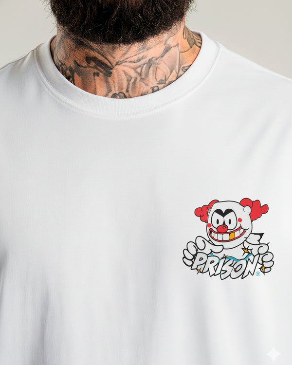 Camiseta streetwear Clown Branca