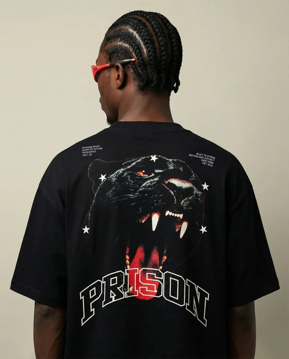 Camiseta Oversized Sport Panther Preta