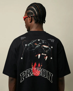 Camiseta Oversized Sport Panther Preta