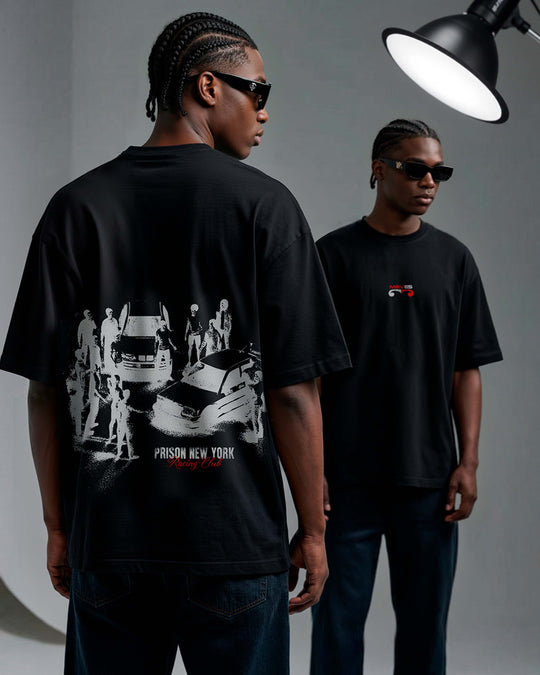 Camiseta oversized racing club prison x mavericks