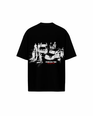 Camiseta oversized racing club prison x mavericks