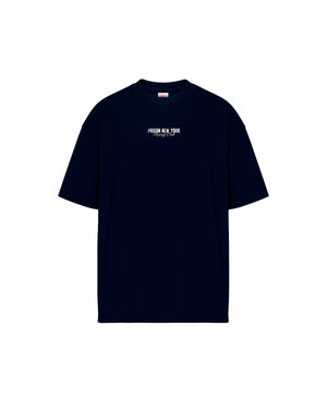 Camiseta oversized racing club prison azul marinho