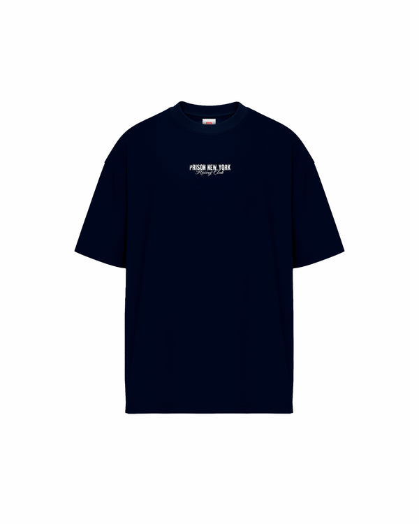 Camiseta oversized racing club prison azul marinho