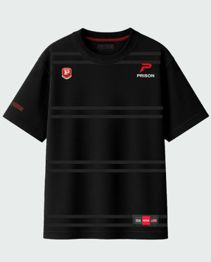 Black Striped Running Club T-Shirt
