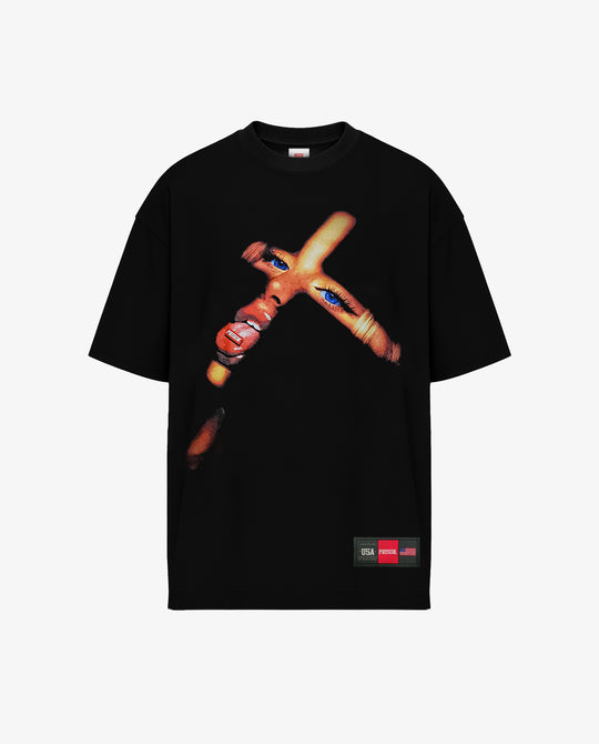 Camiseta Streetwear Cruz Preta