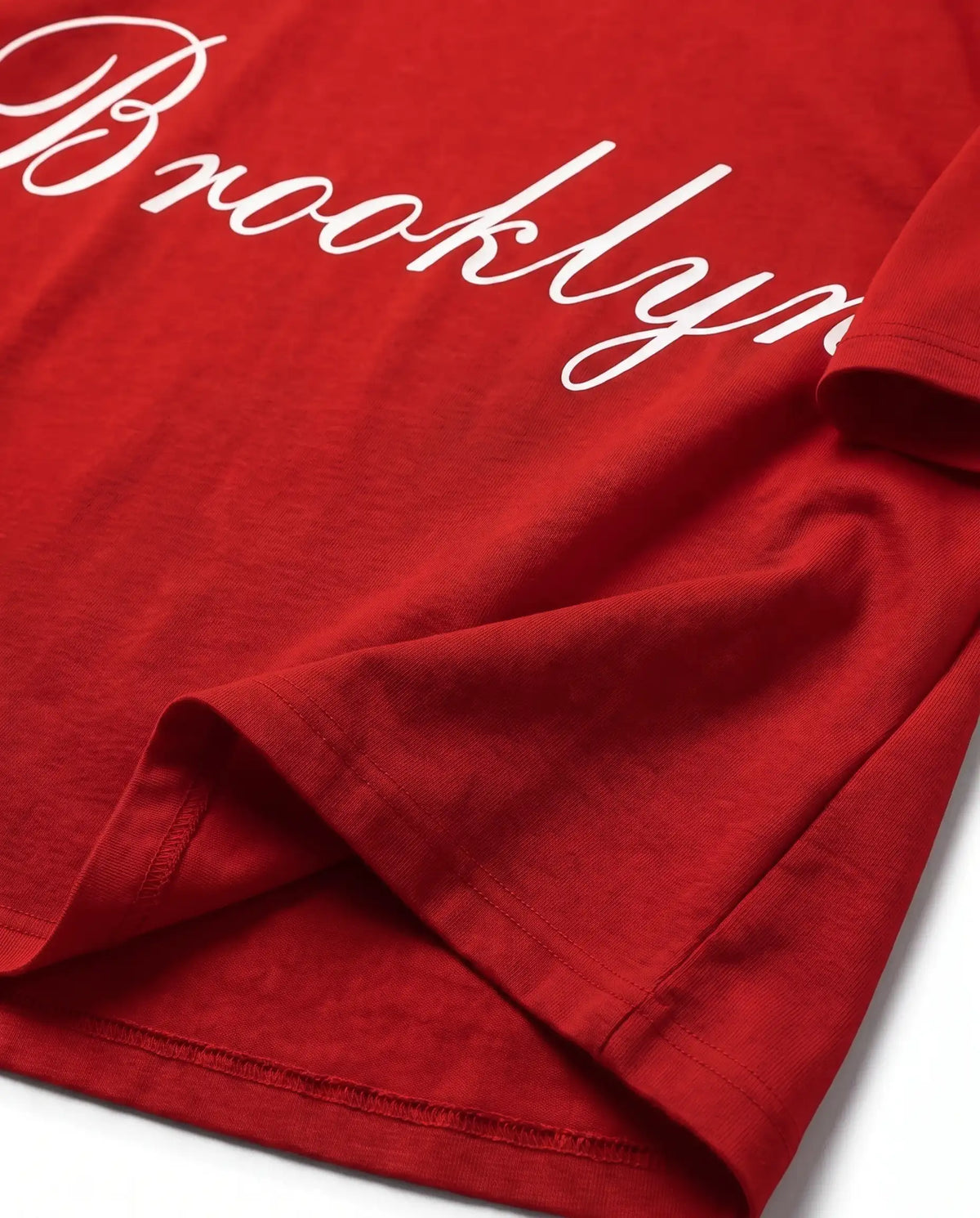 Camiseta Oversized Brooklyn Lettermark Vermelha