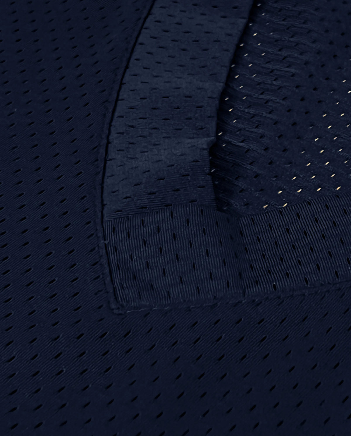 Camisa futebol americano oversized dry fit azul-marinho PRISON, detalhe da manga